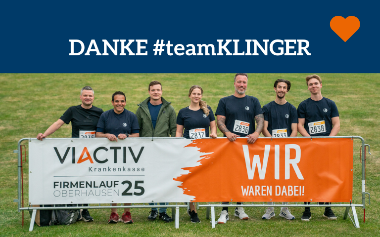 KLINGER Kempchen erneut auf dem VIACTIV Firmenlauf - 100- Platz für unseren Auszubildenden!